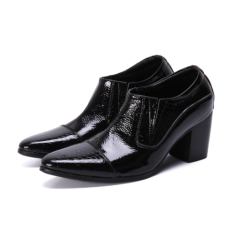 

Batzuzhi Japanese Type Boots Men Fashion Pointed Toe Black Leather Ankle Boots Formal Party and Wedding Dress Shoes Boots Botas