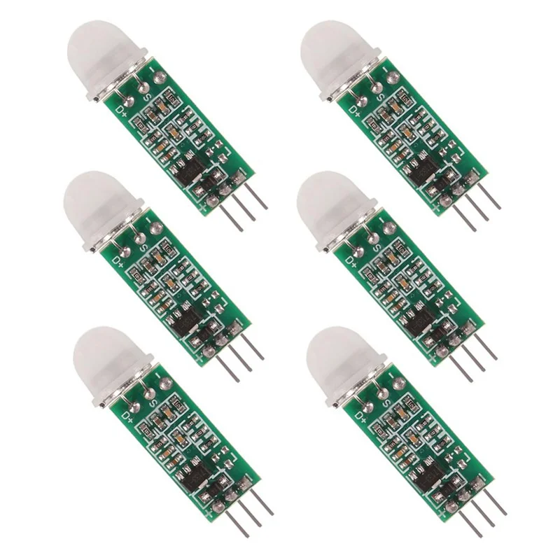 6pc HC-SR505 mini infravermelho pir sensor de movimento preciso módulo detector infravermelho para arduino corpo sensor interruptor módulo modo detecção