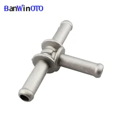 Aluminium Coolant T Fitting Hose Connector Coupler Water Pipe for VW Jetta Skoda for Audi A3 N90693001 N906-930-01 ST006