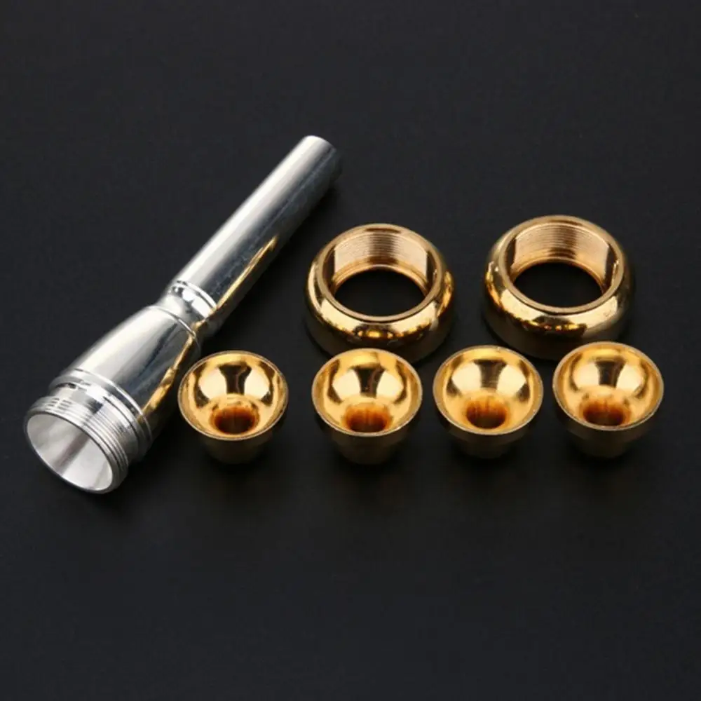 4 Size Professional Trumpet Mouthpiece Accessories for 3C 5C 7C 1-1/2C Nozzle Trumpet