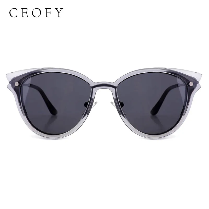 Ceofy Vintage 2 In 1 Polarized Sunglasses Women Cat Eye Fashion Glasses Frame Brand Designer Magnetic Multifunction 69914