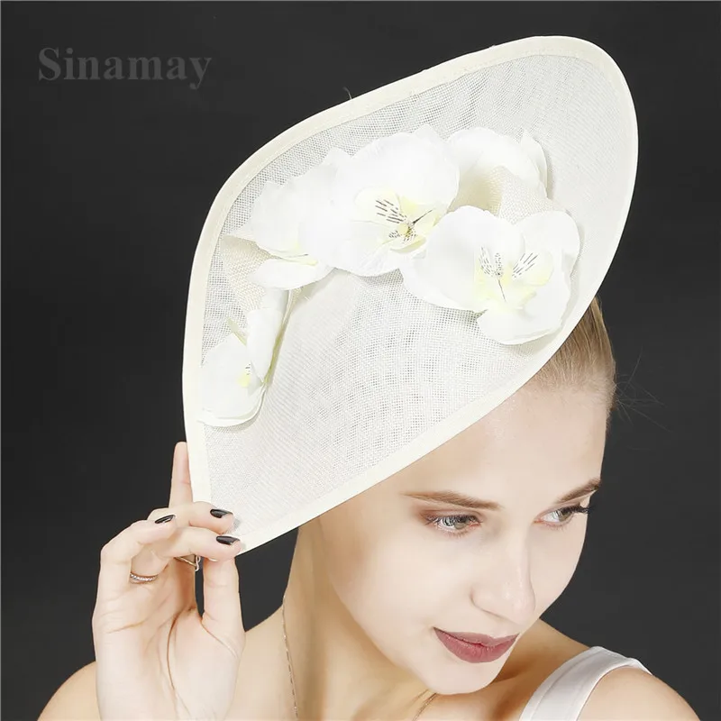 Gorgeous Formal Dress Ladies Derby Chapeau Caps Bridal Floral Wedding Fascinators Headband Hats Women Party Tea Headpiece New