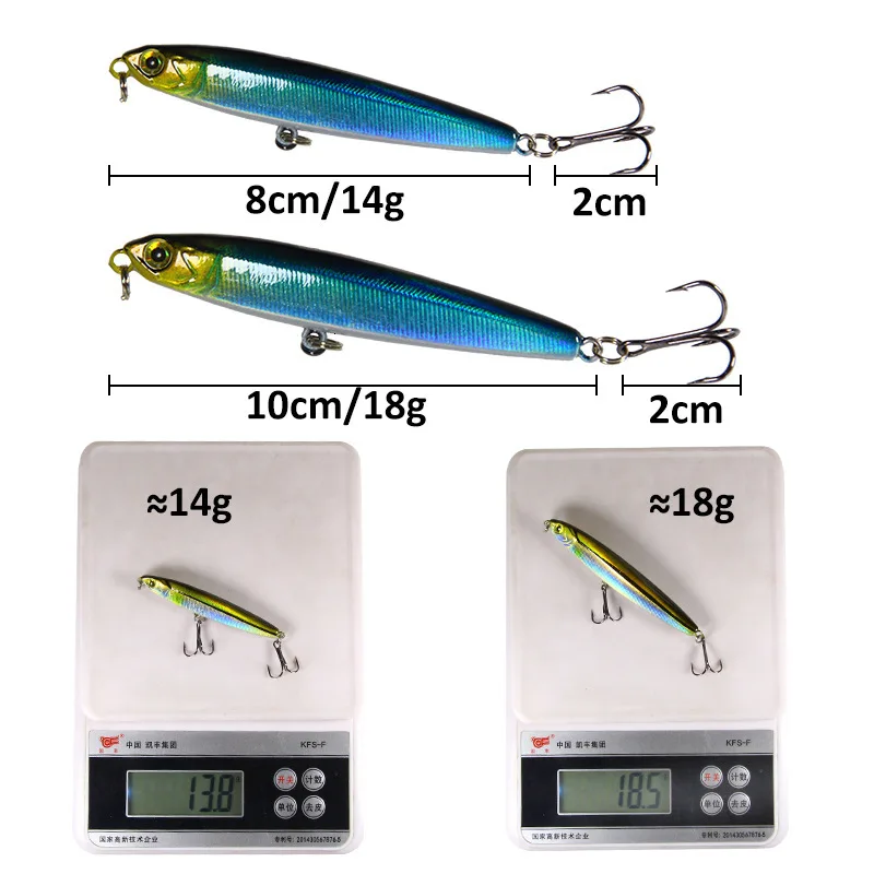 Pencil  Fishing Lure Weights 14-18g Long Throw Isca Artificial Sinking Pencil Die Fly Hard Bait Fishing Lures 2019 Fish Bait