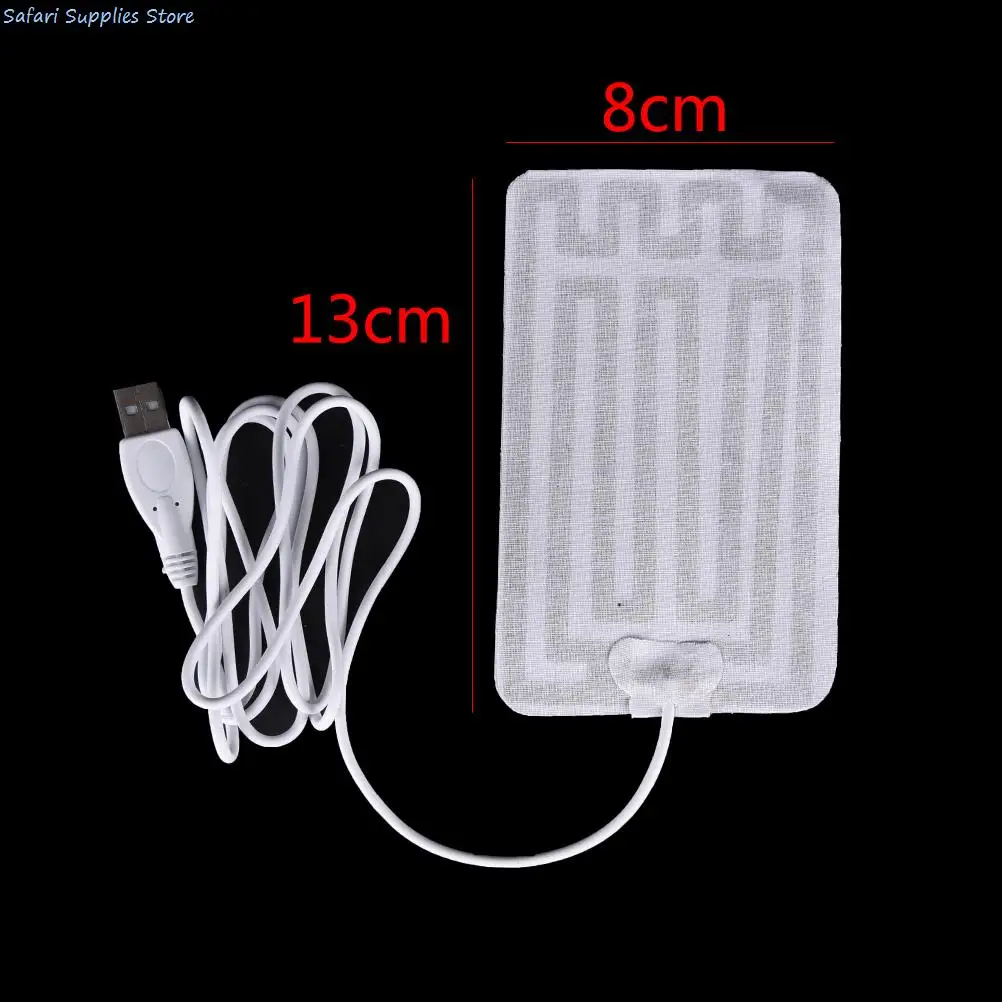 2pc 5V Carbon Fiber Heating Pad USB Heating Film Electric Infrared Fever Heat Mat Winter Warm Arm Waist Heat Glove