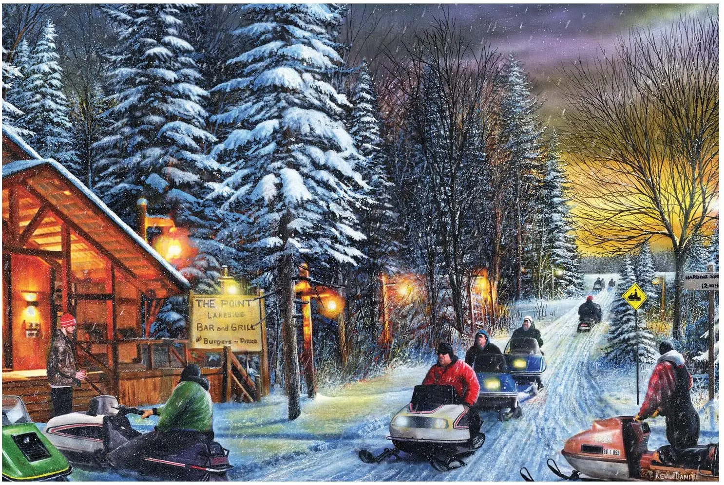 Metal Tin Sign Vintage Chic Art Decoration Snowmobiles for Home Bar Cafe Farm Store Garage or Club 12