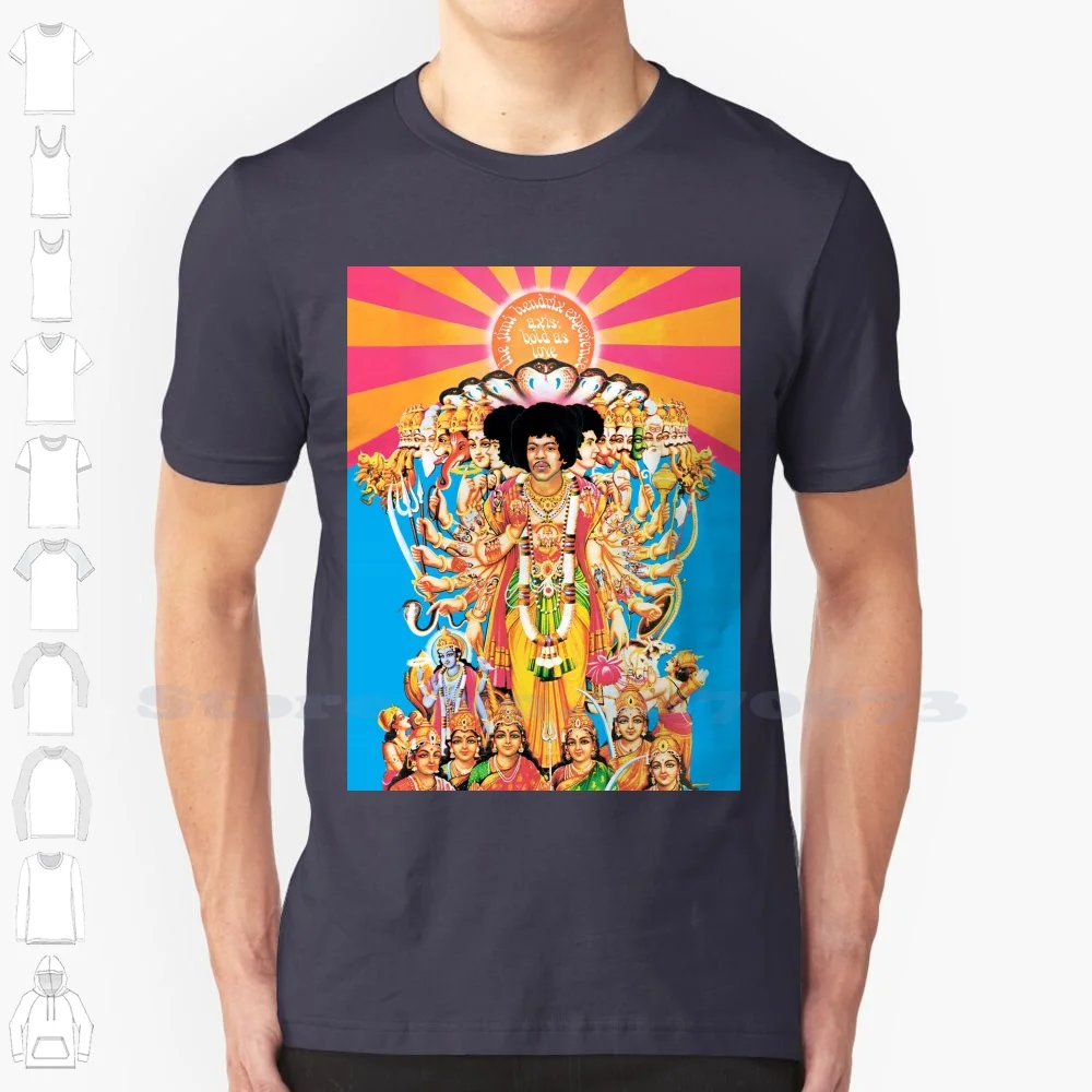 Axis Bold As Love ( Hd ) 100% Cotton T-Shirt Axis Bold As Love Jimi Music And Roll Hard Woodstock Psychedelic Lsd Electric