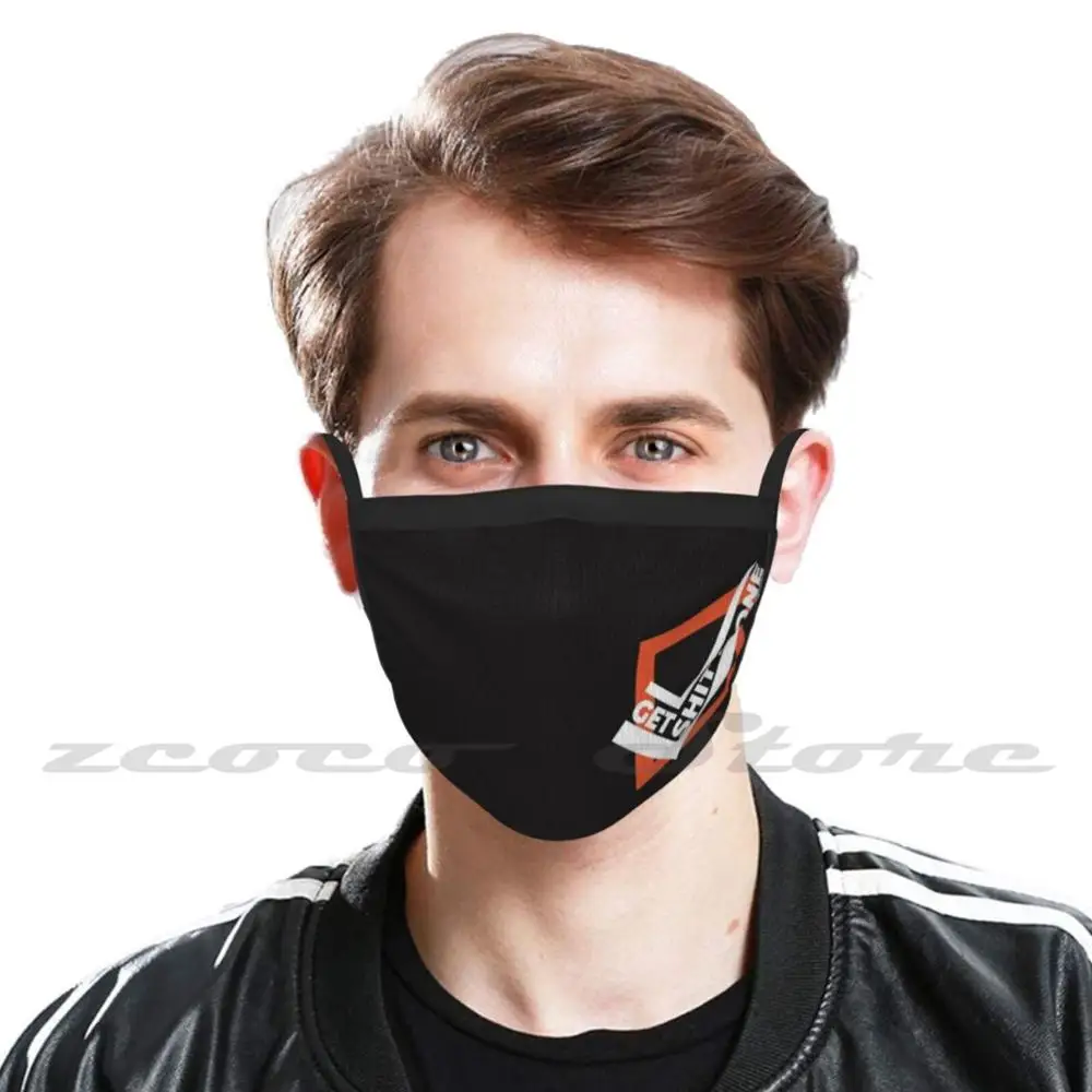 Get Shit Done : Motivational Positive Entrepreneur Gym White Mask Cloth Washable Diy Filter Pm2.5 Adult Kids Eyecho