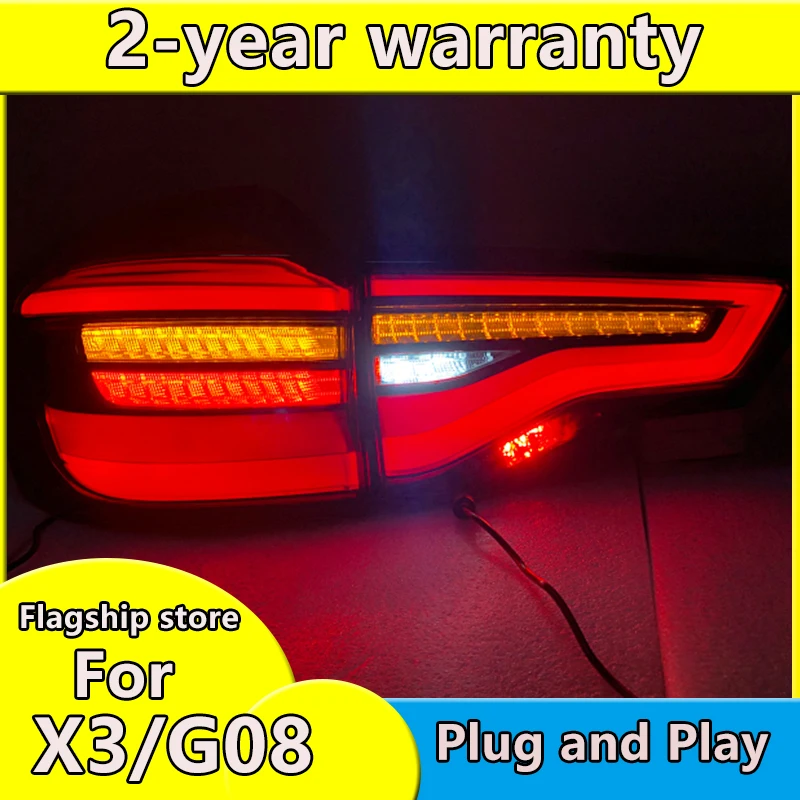 For BMW X3 G08 2018 2019 2020 LED Tail Lamp for X3 oem version rear lamp Back Lamp Turning Light+Reverse+Parking+Running