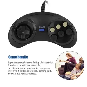 For Sega Genesis Megadrive Game Controller for 16 -bit strap controller 6 buttons Gamepad for Sega MD Game accessories 12 Main Sales Mega Drive Control - №9
