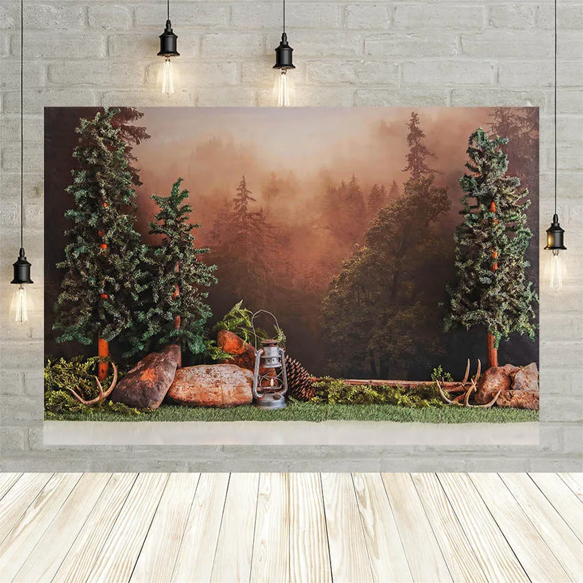 Avezano Neugeborenen Fotografie Kulissen Dschungel Wald Baum Grünland Baby Geburtstag Kuchen Zerschlagen Foto Hintergrund Studio Photozone