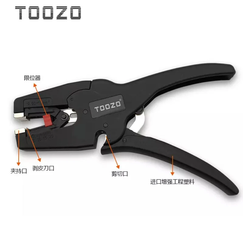 Stripping Pliers Automatic 0.08-2.5mm 28-13AWG Cutter Cable Scissors Wire Stripper Tool FS-D3 Multitool Adjustable Precision