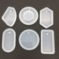 Resin Charm Jewellery Mold In Various Shapes Assorted Resin Pendant Mold Epoxy Resin Silicone Mold UV Resin Flexible Mould