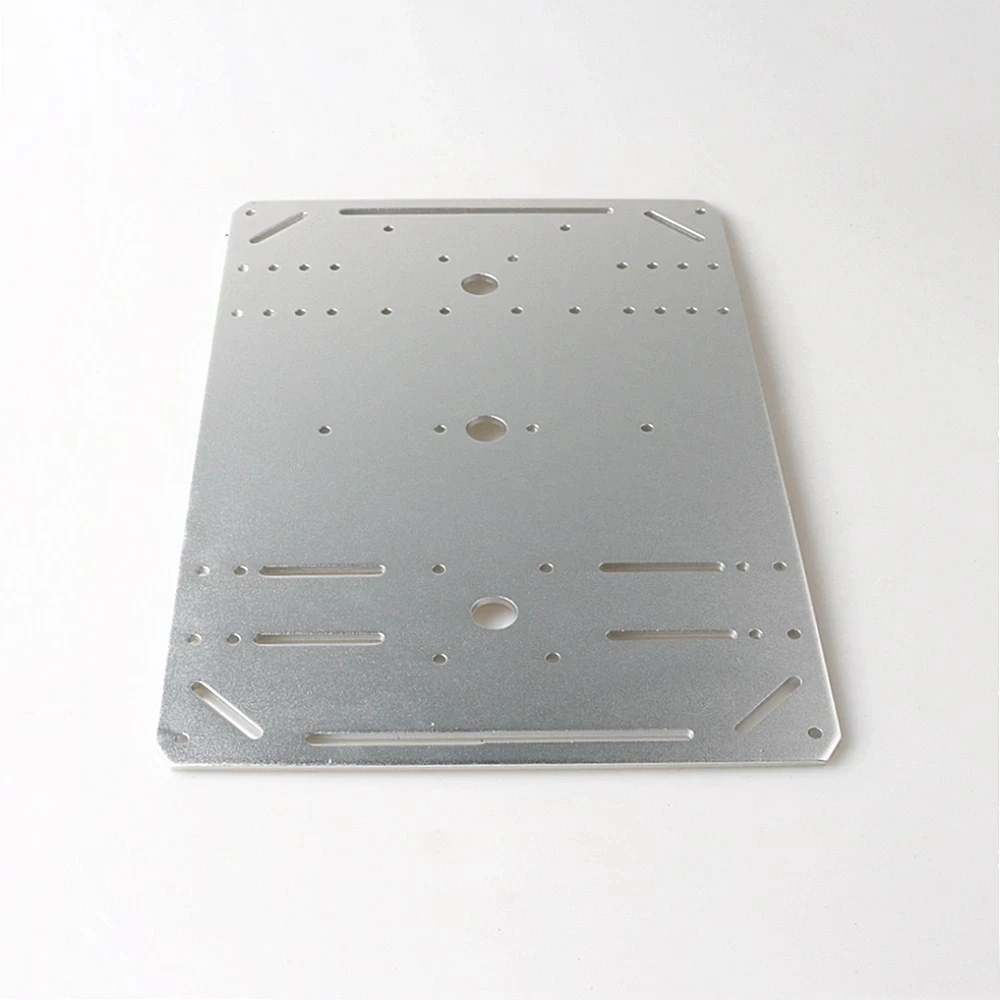 Metal Panel Aluminum Alloy Frame All Metal Plate for Car Chassis Remote Control Tank Chassis 4wd Wheeled Car Chassis