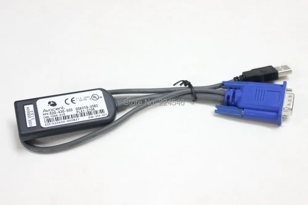 Kabel modułu interfejsu serwera USB KVM dla Avocent DSAVIQ-USB2 520-430-503