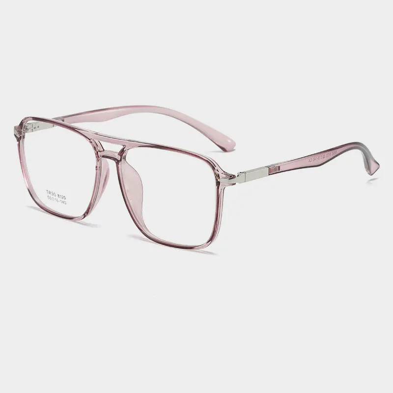 Logorela-monturas de gafas transparentes para hombre y mujer, gafas falsas, lentes ópticas Vintage para miopía, monturas Retro para mujer, 8120