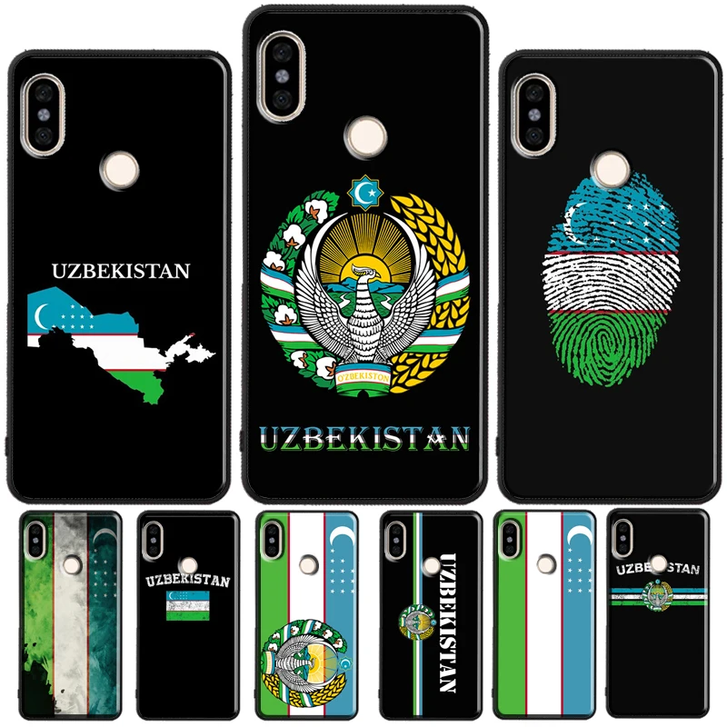 Uzbekistan Flag Coat Of Arms For Redmi Note 11 Pro Phone Case For Redmi Note 10 Pro 7 8 9 Pro 10S 9S Redmi 10 9A 9T 9C