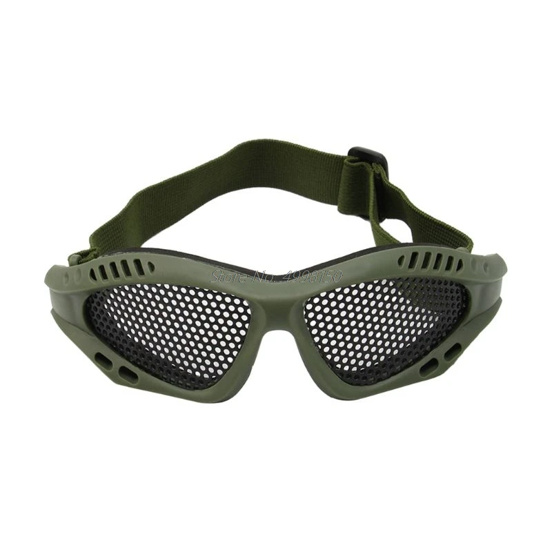 Wholesale dropshipping   Tactical Motorcycle Airsoft Eye Protection Goggles Anti Fog Mesh Metal Glasses