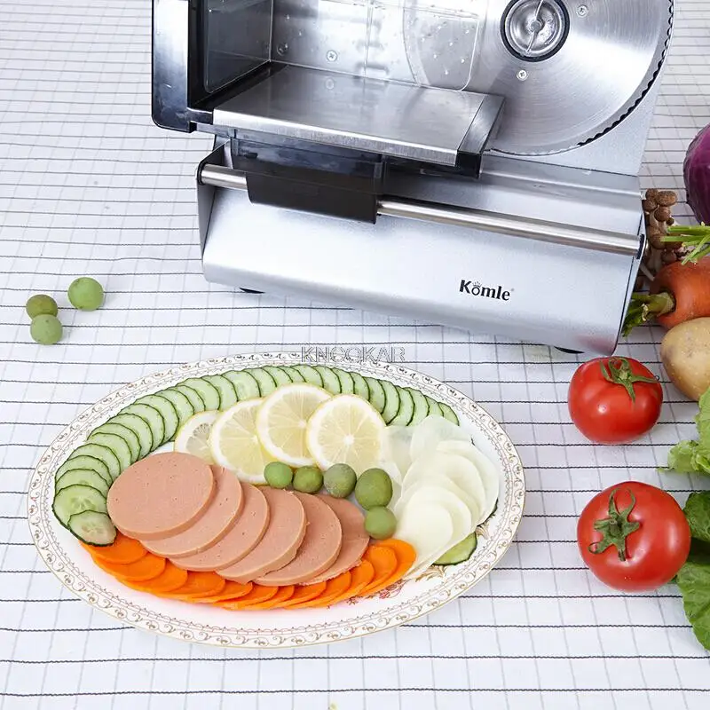 Trancheur de viande électrique multifonction, semi-automatique, ménage, bureau, tranche d'agneau, légumes, pain, jambon