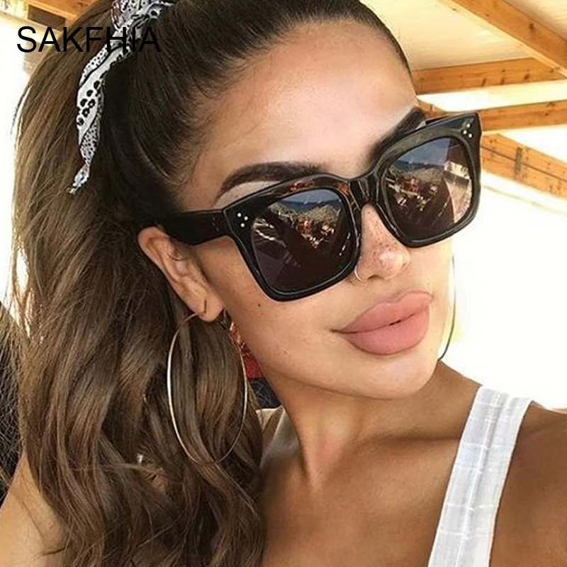 Classic Retro Oversized Sunglasses Woman Brand Vintage Travel Big Frame Square Sun Glasses For Female Oculos Lunette De Soleil