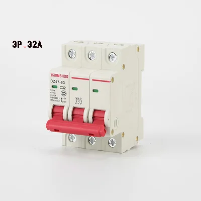 Chrmshdg DZ47-63 2p 6a 10a 16a 20a 25a 32a 40a 50a 63a mini interruptor de corte interruptor de ar doméstico em miniatura