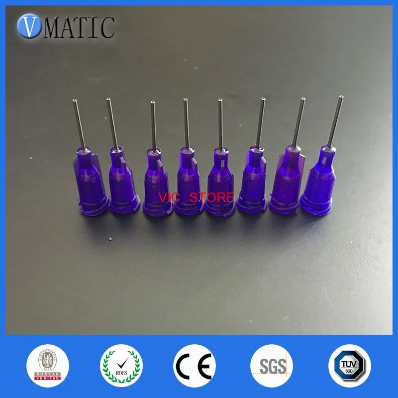 

High Quality Super Deals 100Pcs 21G 1/2'' Inch Plastic Industrial Blunt Needles With Purple Color