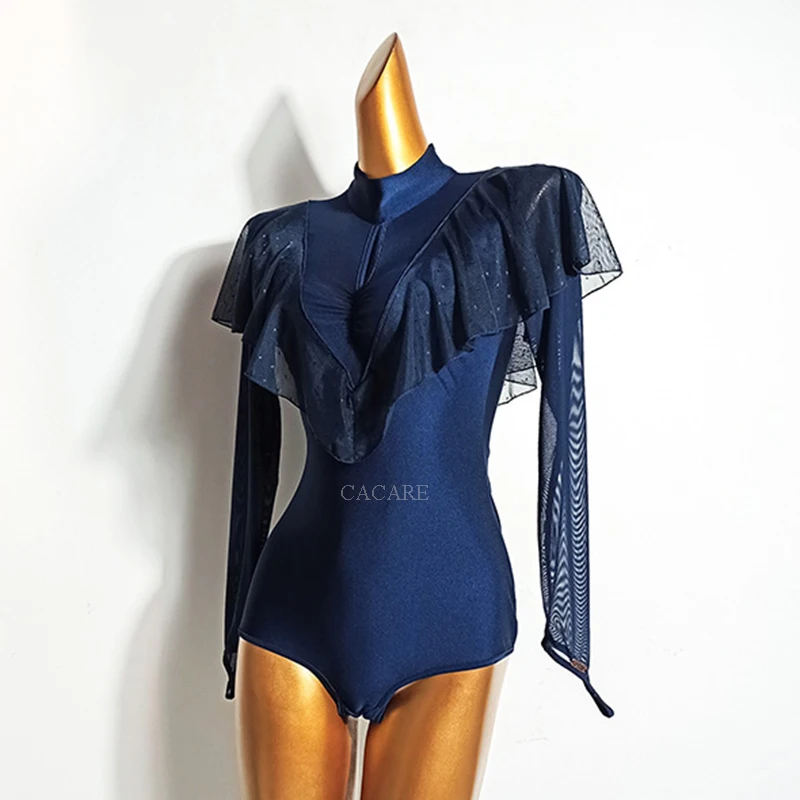 Bodysuit Cho Phòng Khiêu Vũ Cuộc Thi Nhảy Đầm Waltz Vũ Điệu Tango Áo Chuẩn Flamenco Mặc Trang Phục Tùy Chỉnh D1114 Cơ Thể