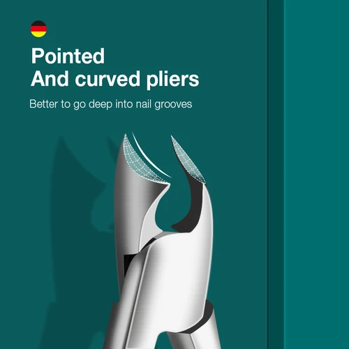 Imagen 2 del producto MR.GREEN-cortaúñas encarnadas de acero inoxidable, cortaúñas bueno para cortar uñas gruesas y duras, herramienta de manicura y pedicura