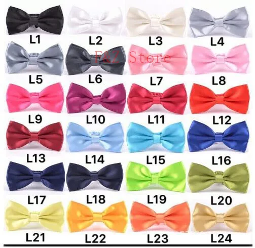 

1000pcs/lot men's adult candy color Plain Bowtie/men Tuxedo General Party Neckties Butterfly Bow tie