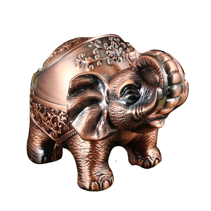 

Metal Elephant ashtray storage box