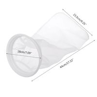 Filter Socks for Extra Fine Mesh 7 Inch Ring by 17 Inch Long Premium Aquarium Nylon Filter Bags with Plastic Rings