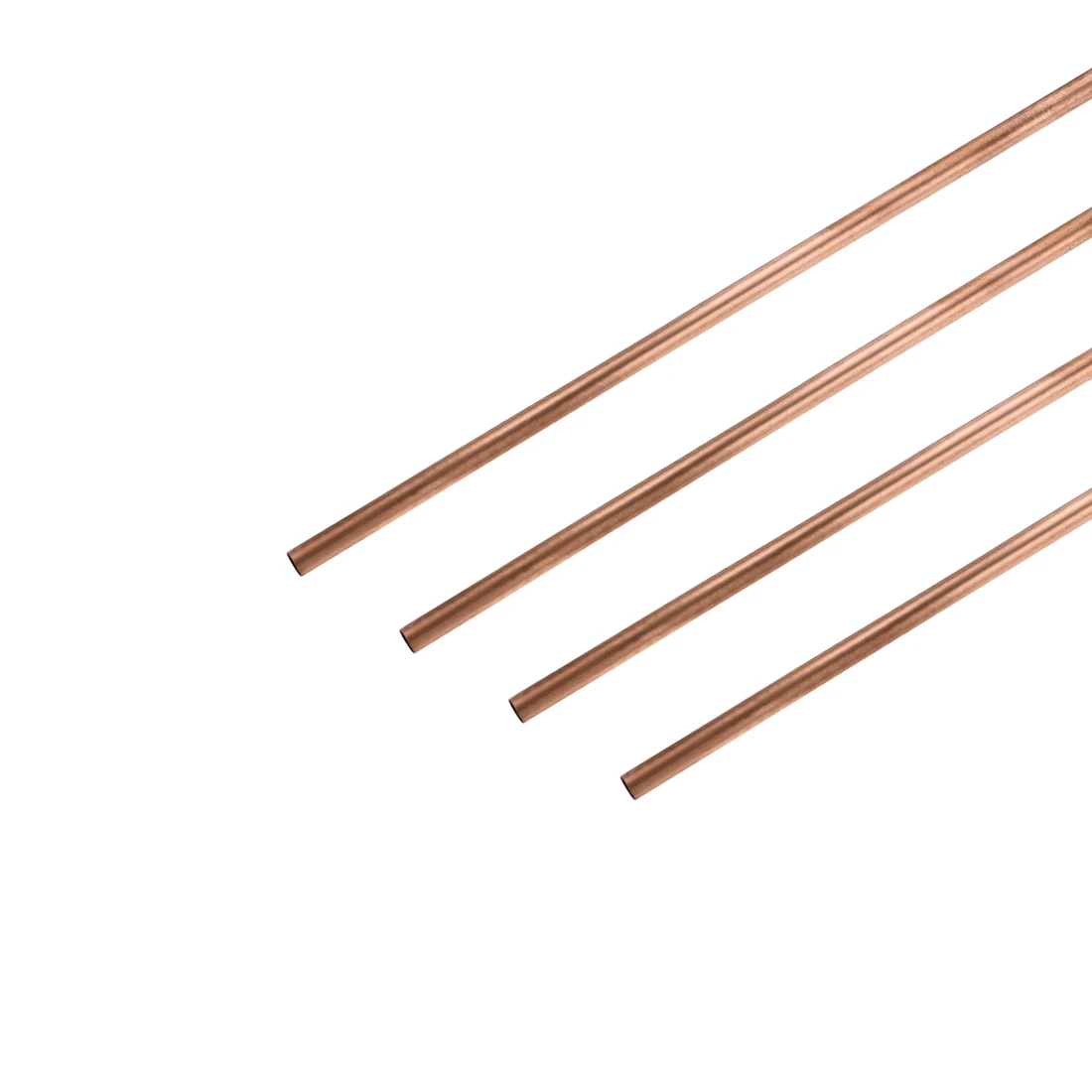 uxcell 4Pcs Copper Round Tube 2mm 7mm OD 300mm Long Straight Pipe Tubing for DIY Crafts трубка