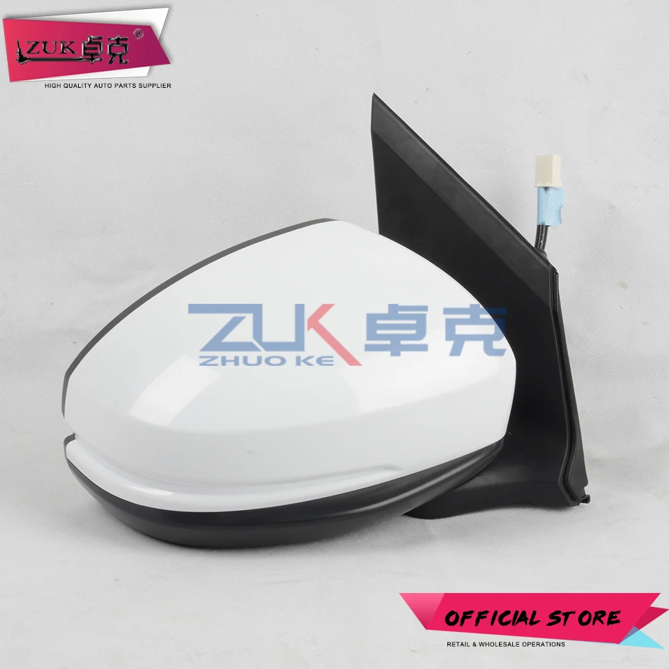 ZUK Car Side Mirror Assy For HONDA CITY 2015 2016 2017 2018 GM6 Rearview Mirror Assembly 3-PINS Without Lamp 5-PINS With Lamp