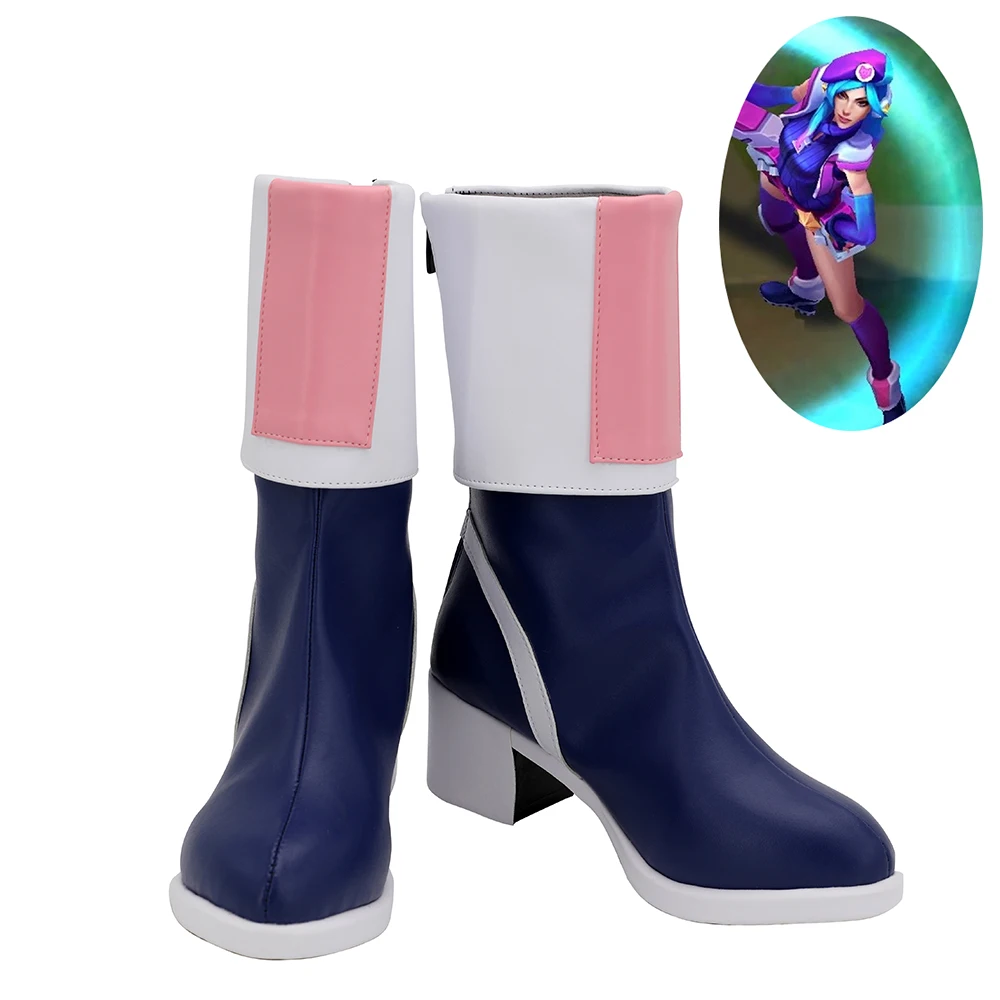 Caitlyn Shoes Cosplay Arcade Caitlyn Skin LOL Women Boots Ver 1