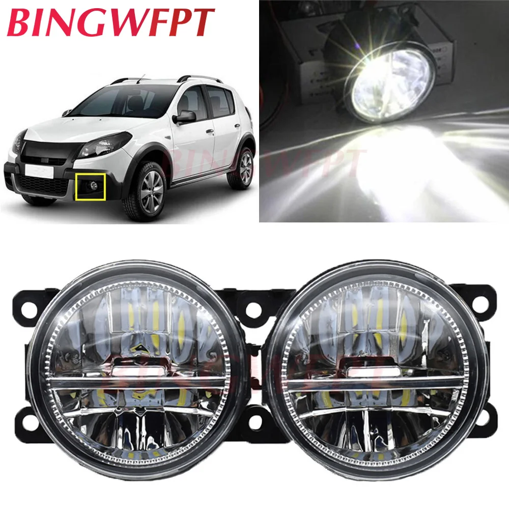 

2pcs/Lot For Renault Sandero Stepway Hatchback 2008-2015 LED Fog Lights H11 12V Fog Lamp Assembly Halogen Lamps