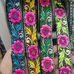 26mm Wide Colorful Daisy Flower Lace Trim Webbing For Diy Handmade Patchwork Embroidered Ribbon Sewing Supplies Crafts