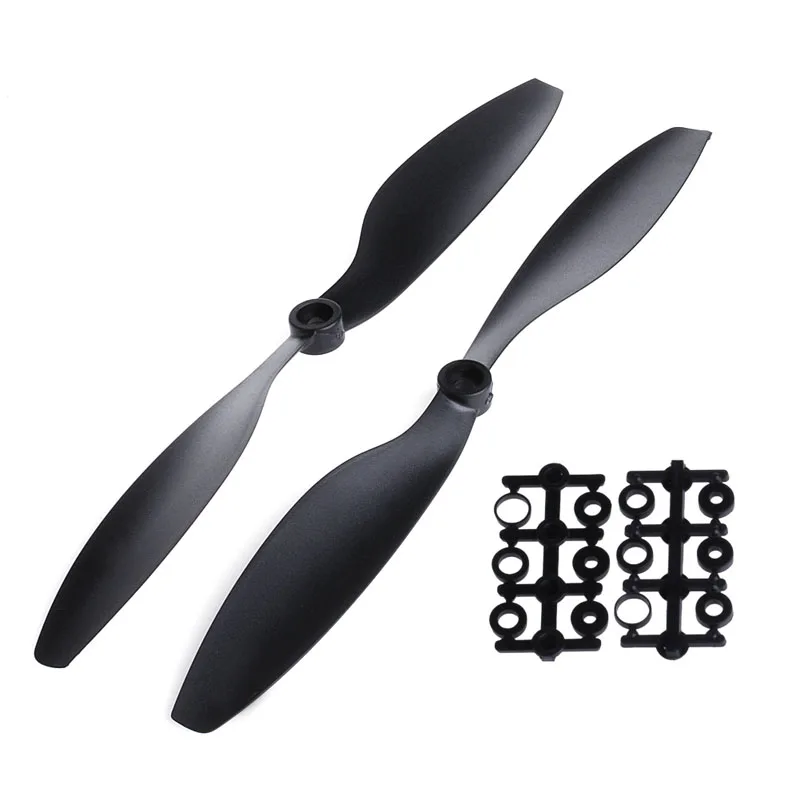 

1 пара 1045 10x4,5 CW Propeller CCW Prop для радиоуправляемого мультикоптера F450 Quadcopter Black