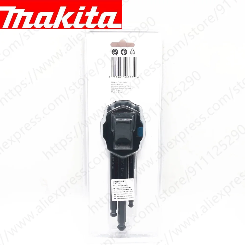 Makita B-65894 9 pces de hex chave chaves allen chaves 1.5-10mm conjunto