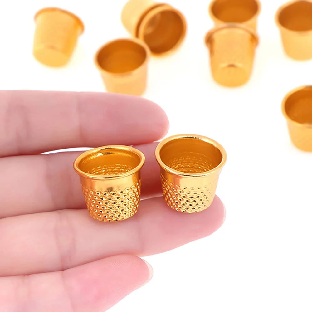 20PCS Metal Sewing Thimbles Finger Thimble Protector Shield Pin Needles Partner DIY Embroidery Handmade Sewing Accessories