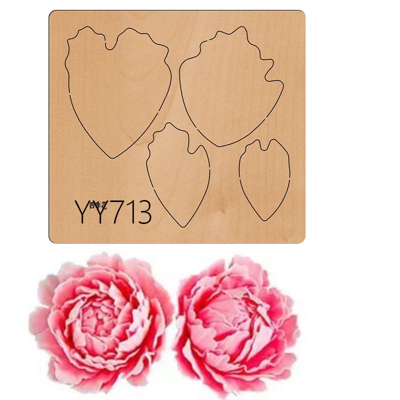 

Decorative flower wooden dies Suitable for common die cutting machines on the marketLarge Die Cut, Bundle of FlowersYY713