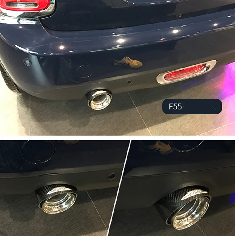 Tubo de escape de fibra de carbono, accesorios de alta calidad para Mini Cooper F54 F55 F56 F57 R60 R61 F60 R55 R56 R57 R58 R59 S JCW