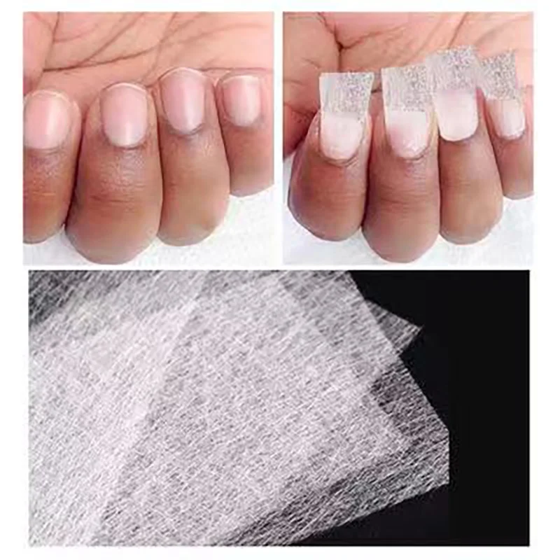 10/20Pcs Silk Fiberglass For Nail Extension Form Non-Woven Silks UV Gel Building Fiber French Acrylic DIY Manicure Accessories