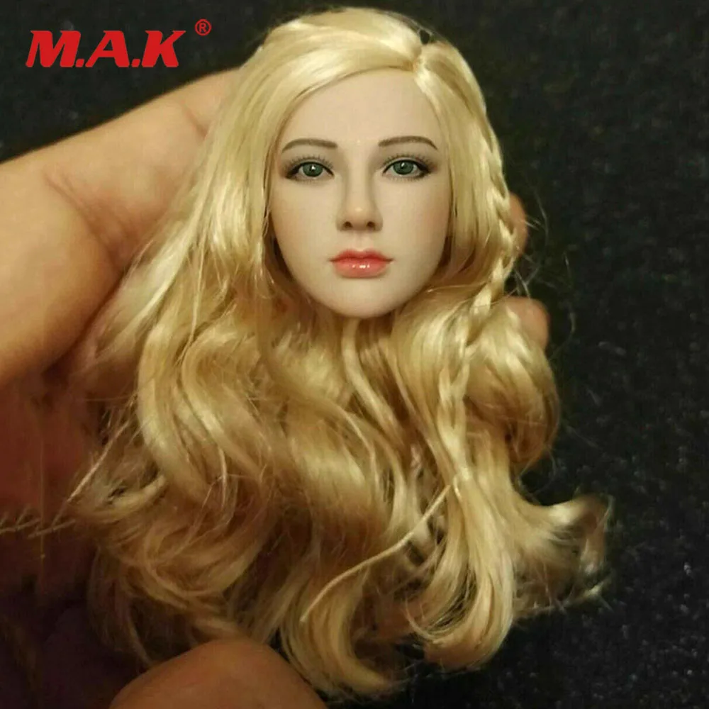 

US Stock 1/6 Tariah Silver Valkyrie head toy PL2019-149 for Tbleague pale body In stock long Blonde hair TBLeague