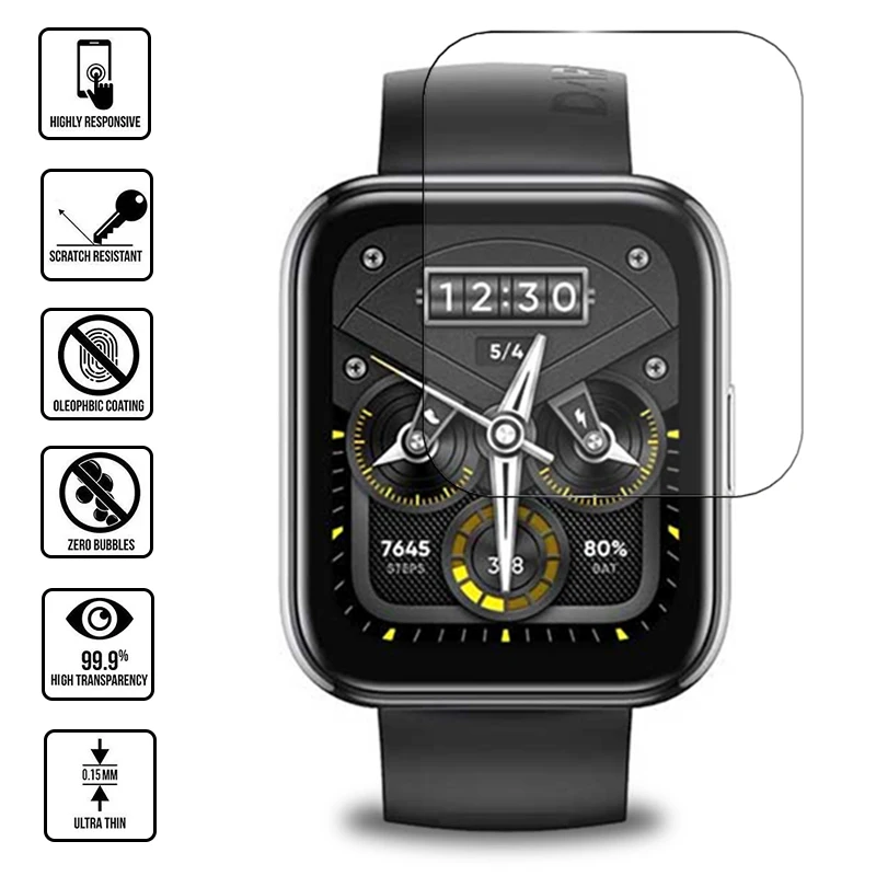 Screen Protective Film For Realme Watch 2 Pro Smartwatch Scratch-Proof Ultra Thin HD Clear Transparency Protector Accessories