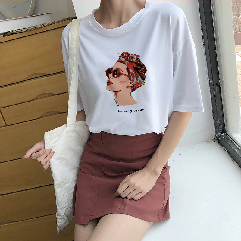 

Women's T-shirt Summer Tees Casual Harajuku O-neck Tops New Fashion Cool Printing