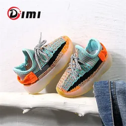 DIMI 2024 Spring/Autumn Baby Shoes Breathable Knitting Infant Shoes Soft Sole Toddler Boys Girls Shoes Children Sneakers