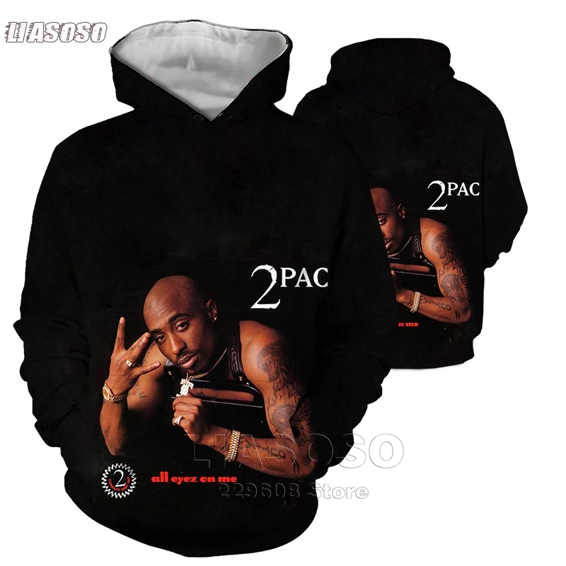 Winter 3D Hoodie Men Legends Of Hip Hop 2pac Tupac/Biggie Smalls/Snoop Dogg  Hip-Hop Funny Tee Tops Plus Size Streewear