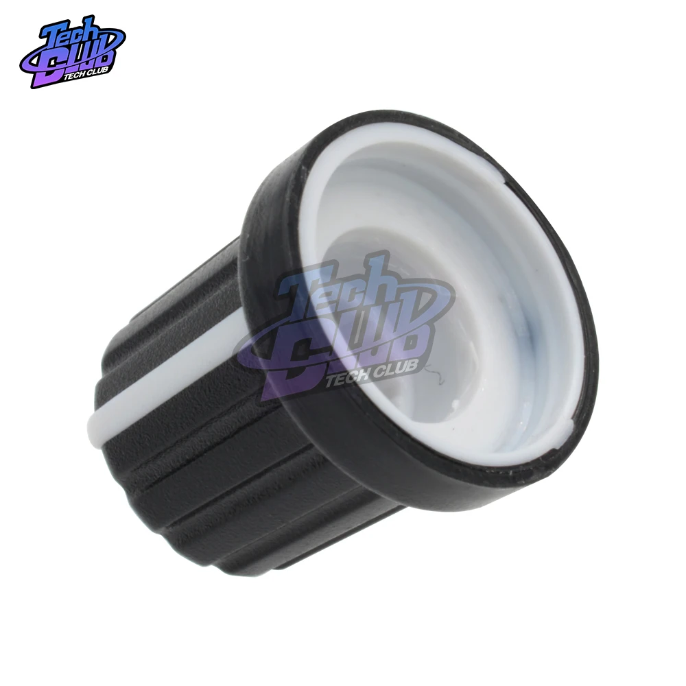 10 piezas WH148 perillas de potenciómetro de 6mm diámetro de plástico orificio de eje perillas de potenciómetro tapas switch accesorios para potenciómetro