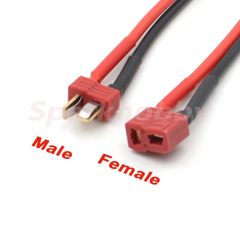 5PCS Sparkhobby XT60 XT30 T plug Connector Male / Female Connector plug Silicone Wire 14/18AWG RC Battery Cable long 100mm