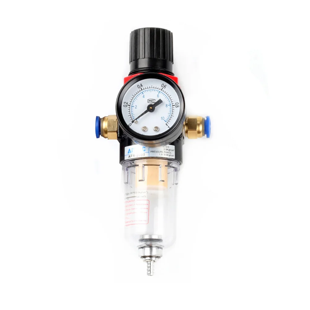 AFR-2000 Air Pressure Regulator Water Separator Trap Filter Airbrush Compressor with Fittings Joint