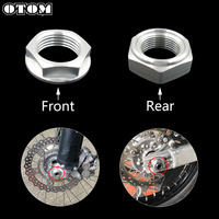 OTOM Front and Rear Axle Nut Tool CNC Aluminum Motorcycle Wheel Hubs With Anti-skid Pattern Screw For KAWASAKI KXF KX KLX-R 125